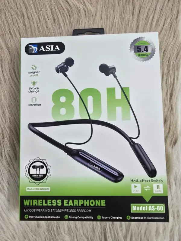 Asia AS-80 Wireless Neckband Free Delivery